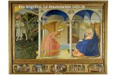 Fra Angelico, La Anunciaci³n 1425-28. Robert Campin, La Anunciaci³n 1418-19,