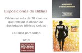 Exposiciones multilingues de biblias