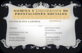 NOMINA Y  LIQUIDACION  DE PRESTACIONES SOCIALES