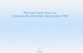 Manual para Usar la  Consola Multimedia Deslizable PSP