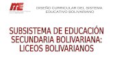 Presentaci³N Liceos Bolivariano