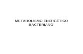 METABOLISMO ENERG‰TICO BACTERIANO. Metabolismo Reacciones de mantenimiento (catabolismo): Energ­a Poder reductor Precursores metab³licos Anabolismo: bios­ntesis