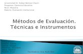 Metodos de Evaluacin Instrumentos