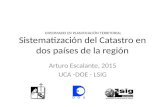 Experiencias Sistematizaci³n Catastro AE2015