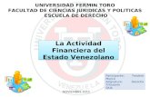 La actividad financiera en venezuela
