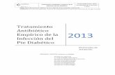 Tratamiento Empírico Pie Diabético-mayo2013 · PDF file Tratamiento empírico de la infección en el pie diabético Fecha elaboración:2012 Periodicidad de la Revisión: 2 años